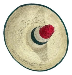 Sombrero de zapata en tricolor