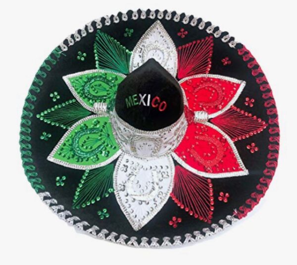 Sombrero de charro tricolor