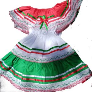 Vestido de tricolor en satín