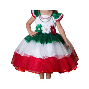 Vestido tricolor