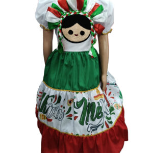 Vestido tricolor inspirado ala muñeca lele