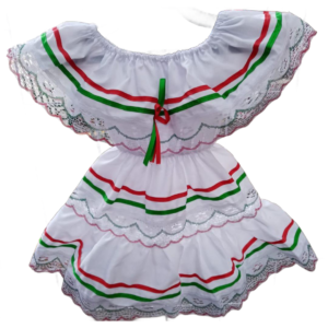 Vestido tricolor