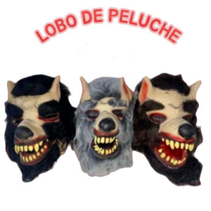 Máscara de loco de peluche