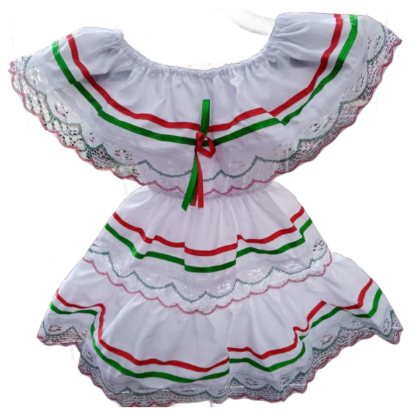 Vestido tricolor