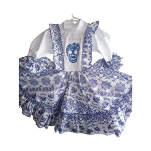 Tradicional con calavera azul