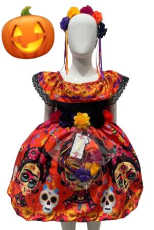 Vestido estampado catrina