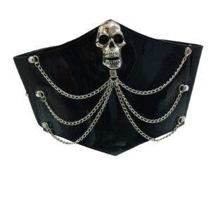 Fajillas con calavera y cadenas