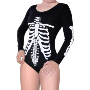 Body negro con impresión ósea blanca