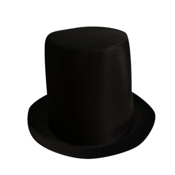 Sombrero de copa negro clásico