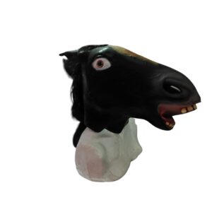 Máscara de caballo negra